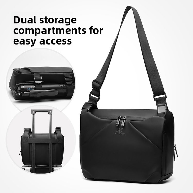 Laptop Bag Waterproof - Mochila Casual para Deslocamento, Bolsa Transversal