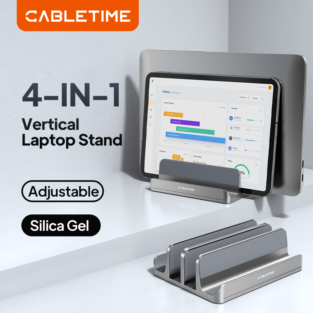 Laptop Accessories Dell - Suporte vertical para laptop CABLETIME, suporte