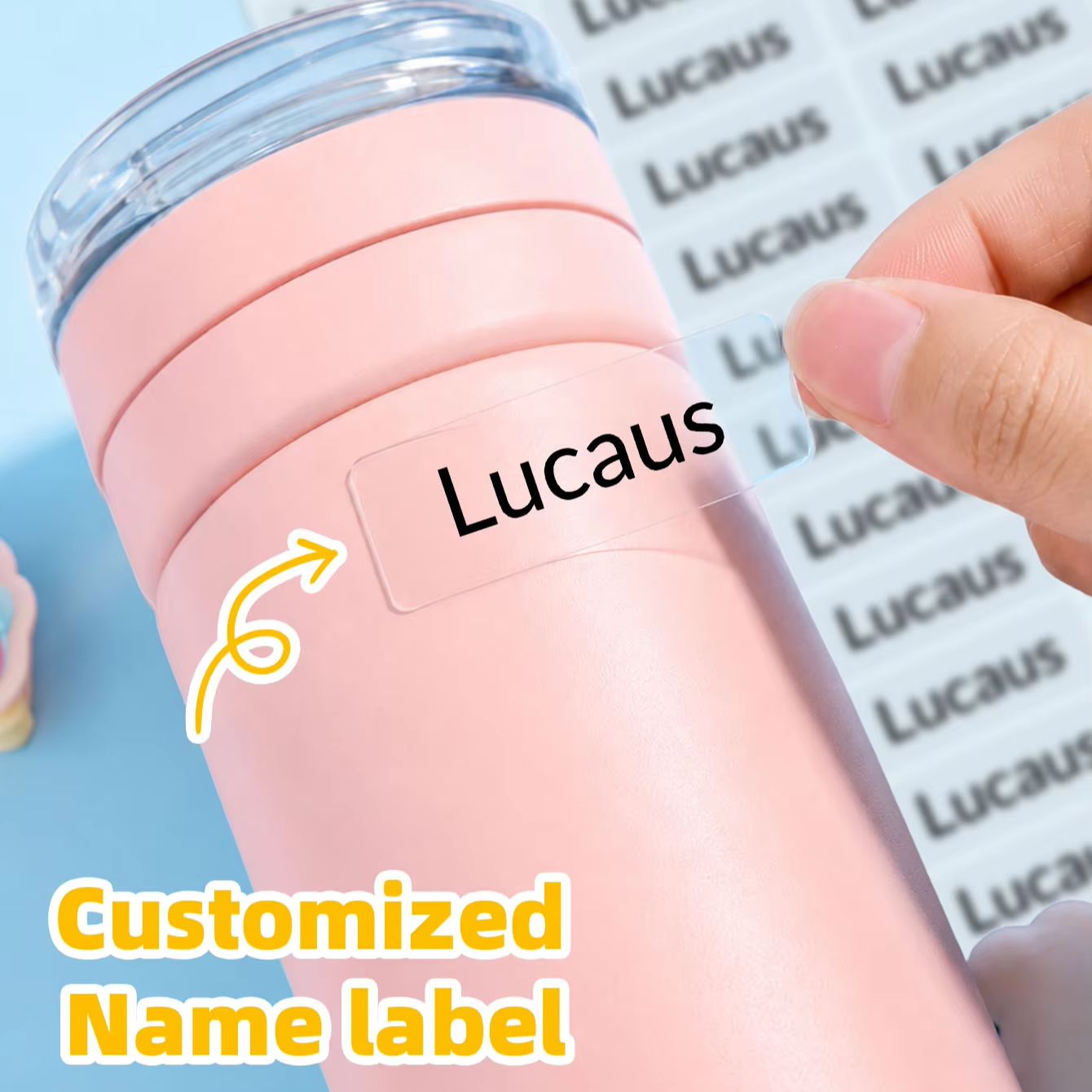Laptop Accessories Name - 1-300PCS Adesivos Personalizados com Nome, Etiquetas