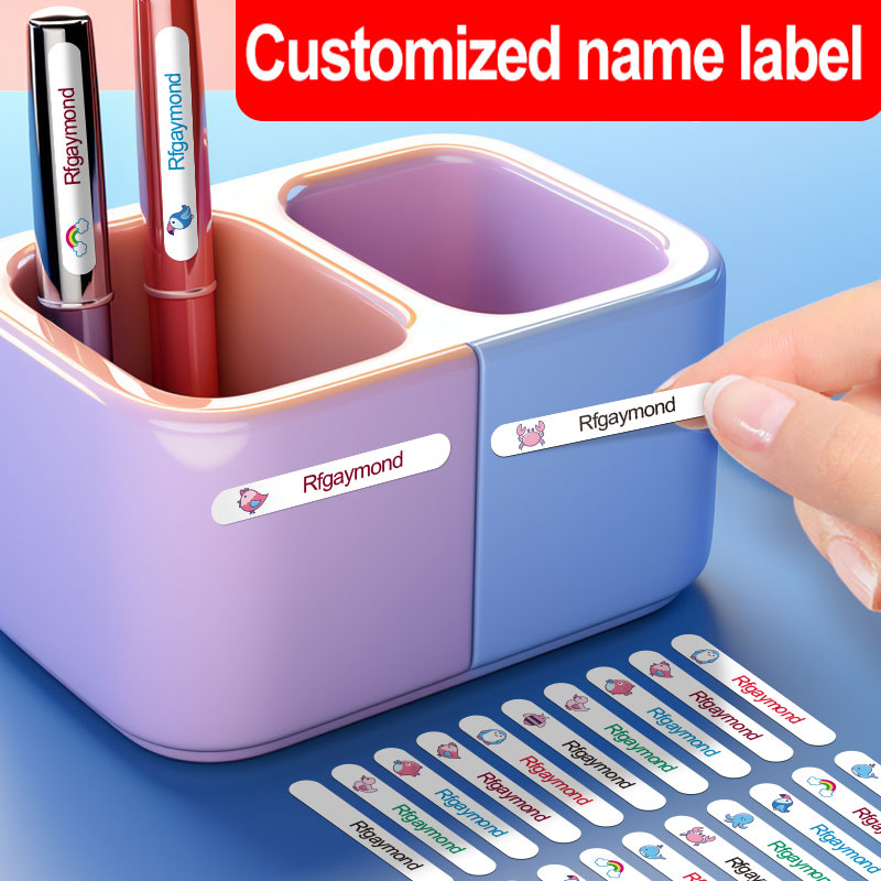 Laptop Accessories Name - Adesivos de nome removíveis personalizáveis para
