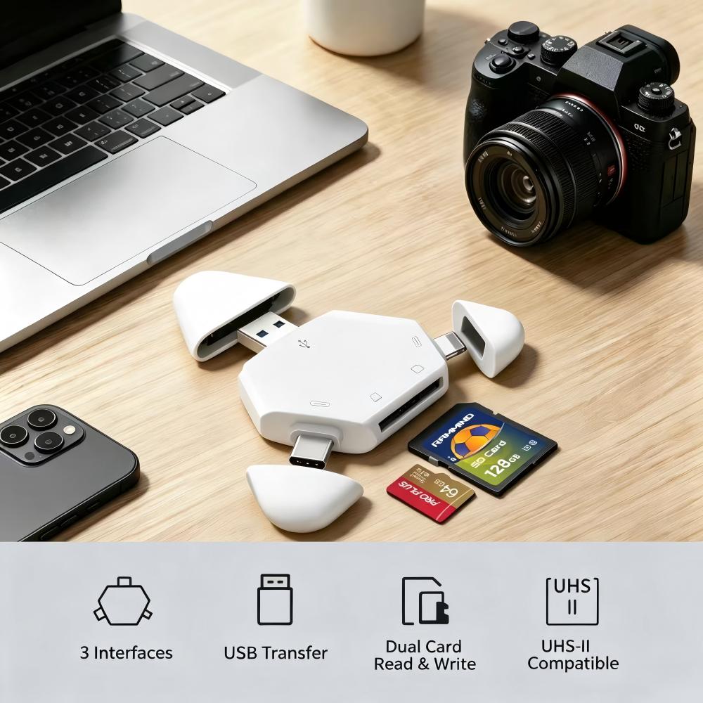 Laptop Ergonomic Accessories - Leitor de Cartão de Memória 3