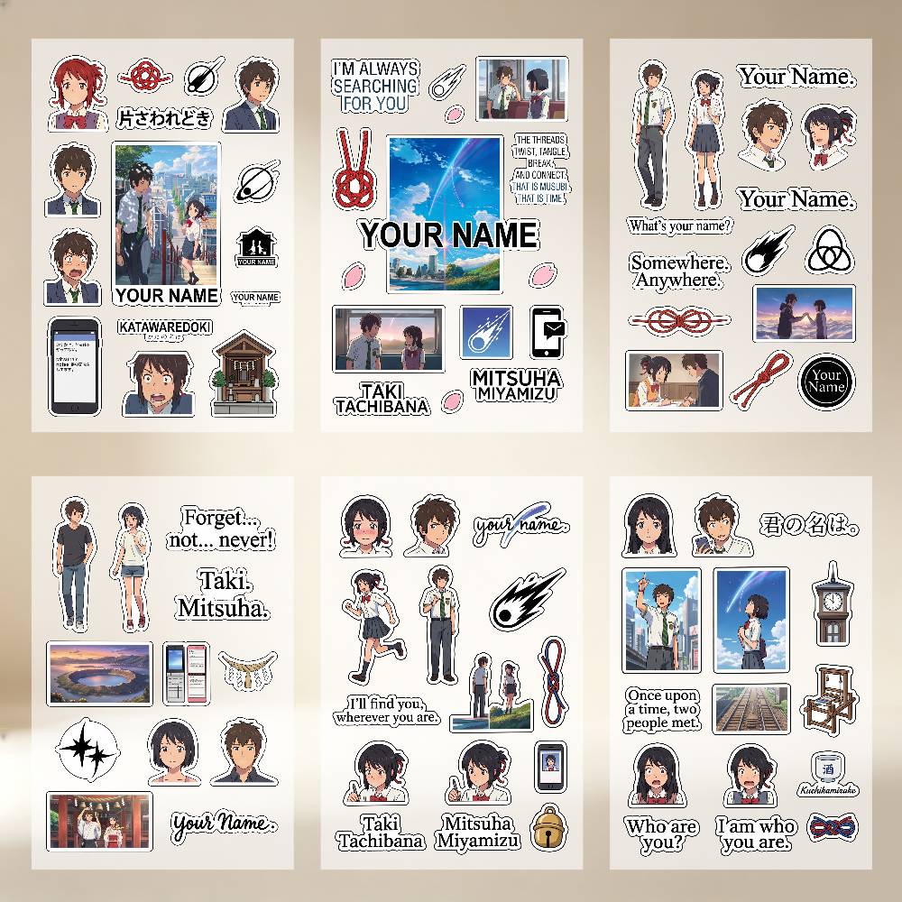 Laptop Accessories Name - Adesivos de Vinil Anime Your Name