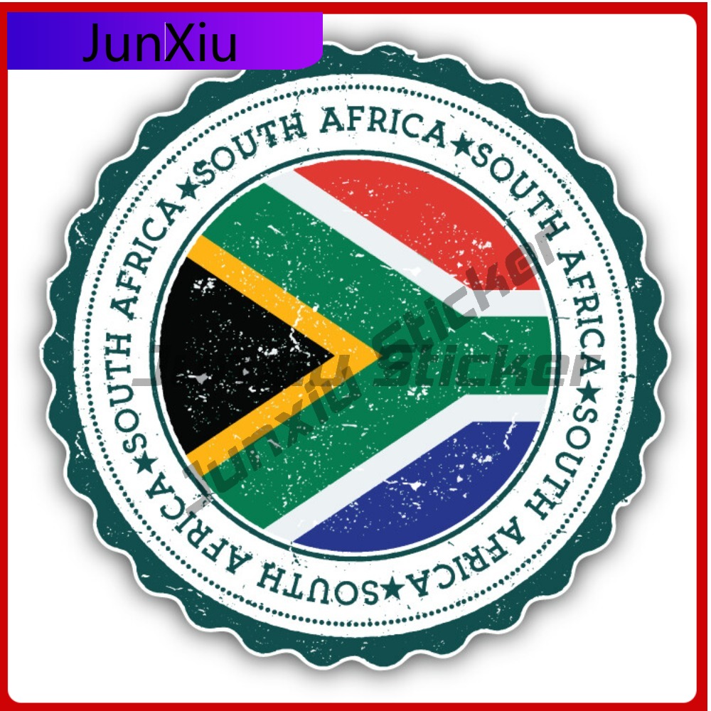 Laptop Accessories South Africa - Adesivo criativo com bandeira da áfrica