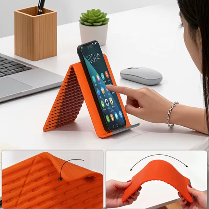 Laptop Ergonomic Accessories - Suporte de Telefone de Silicone Flexível