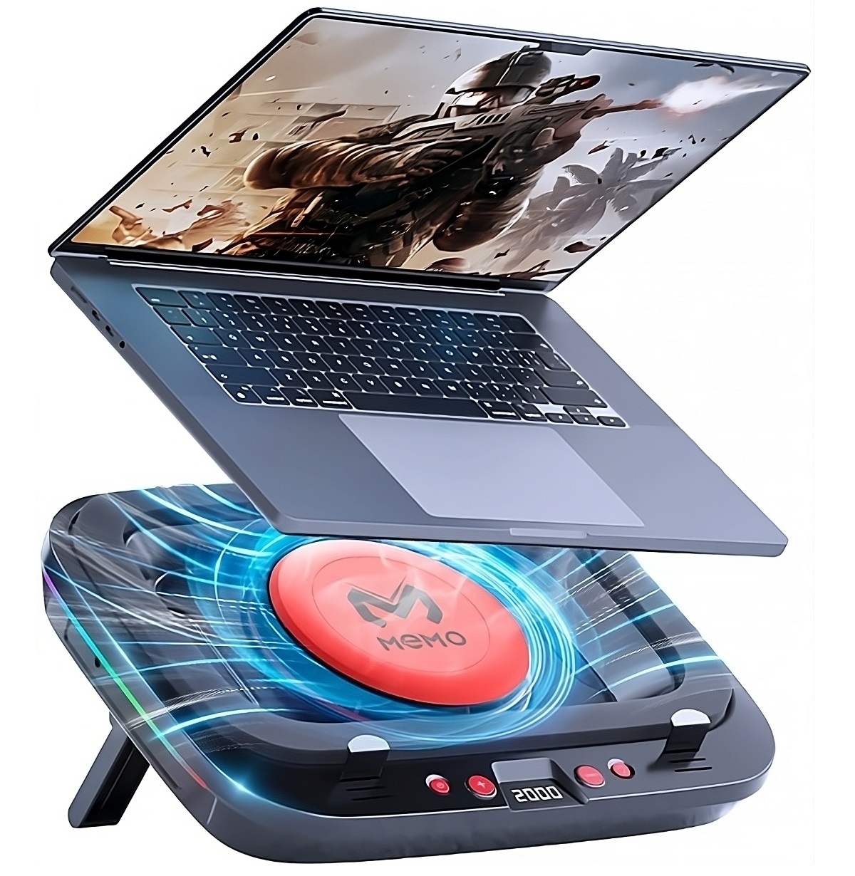 Laptop Cooling Pad - Refrigerador de laptop Memo com display