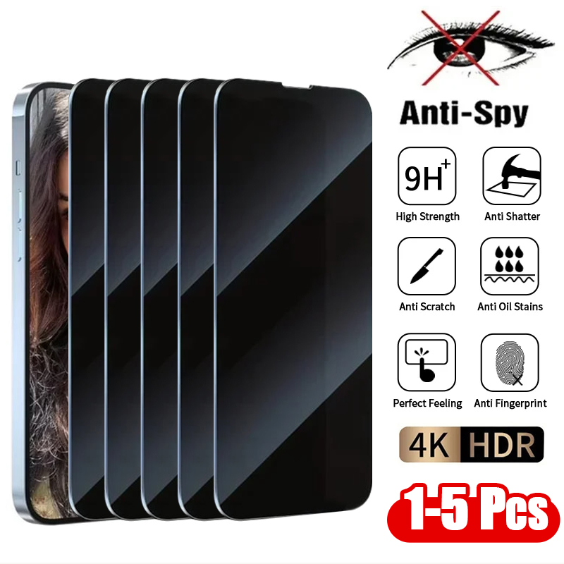 Privacy Screen Filter - 1-5 pces anti espião vidro temperado
