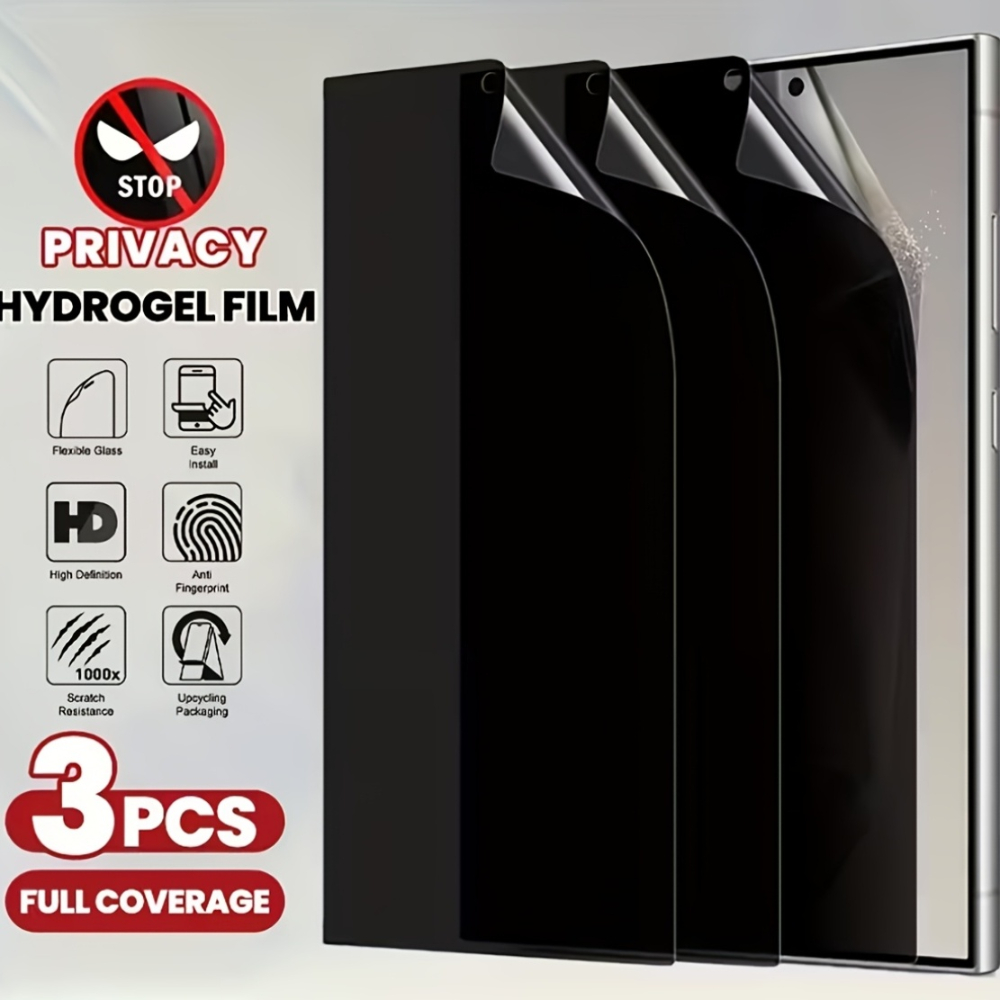 Privacy Screen Filter - 3 pçs filme de hidrogel de