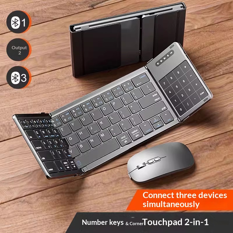 Laptop Ergonomic Accessories - Teclado Bluetooth sem fio Mengzu Tri
