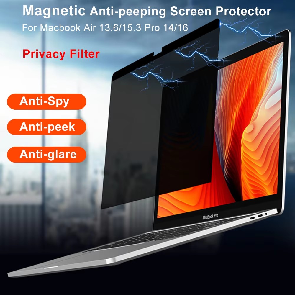 Privacy Screen Filter - Filme anti-espião magnético para Mac Ímã