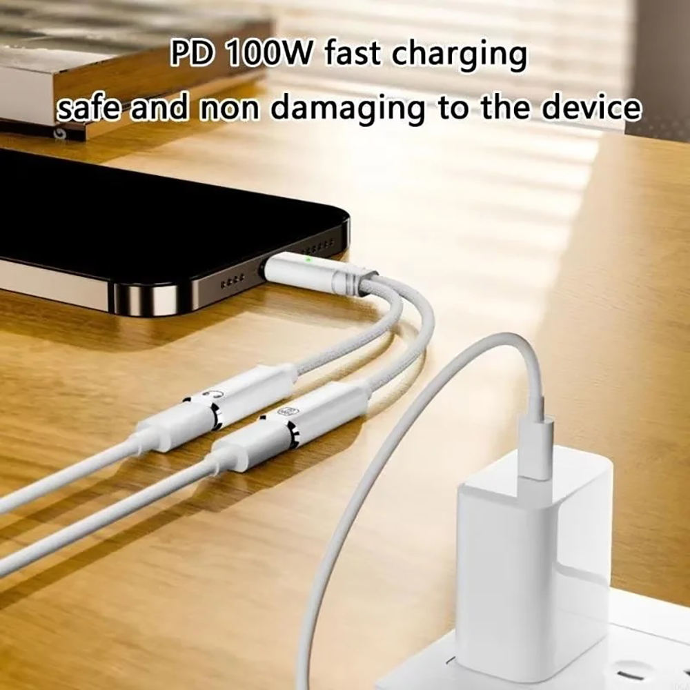 Adaptador Divisor USB C 2 em 1 - Laptop Accessories Usb avaliação e preço