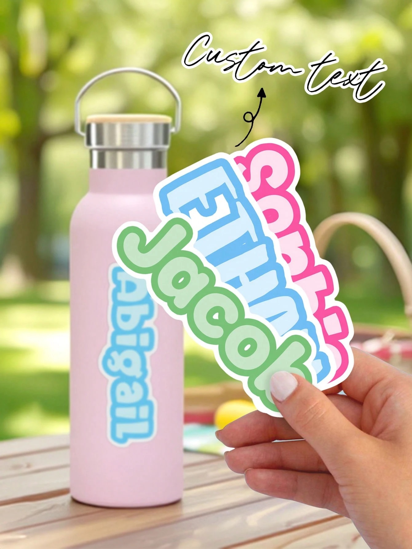 50 adesivos personalizados com - Laptop Accessories Name avaliação e preço