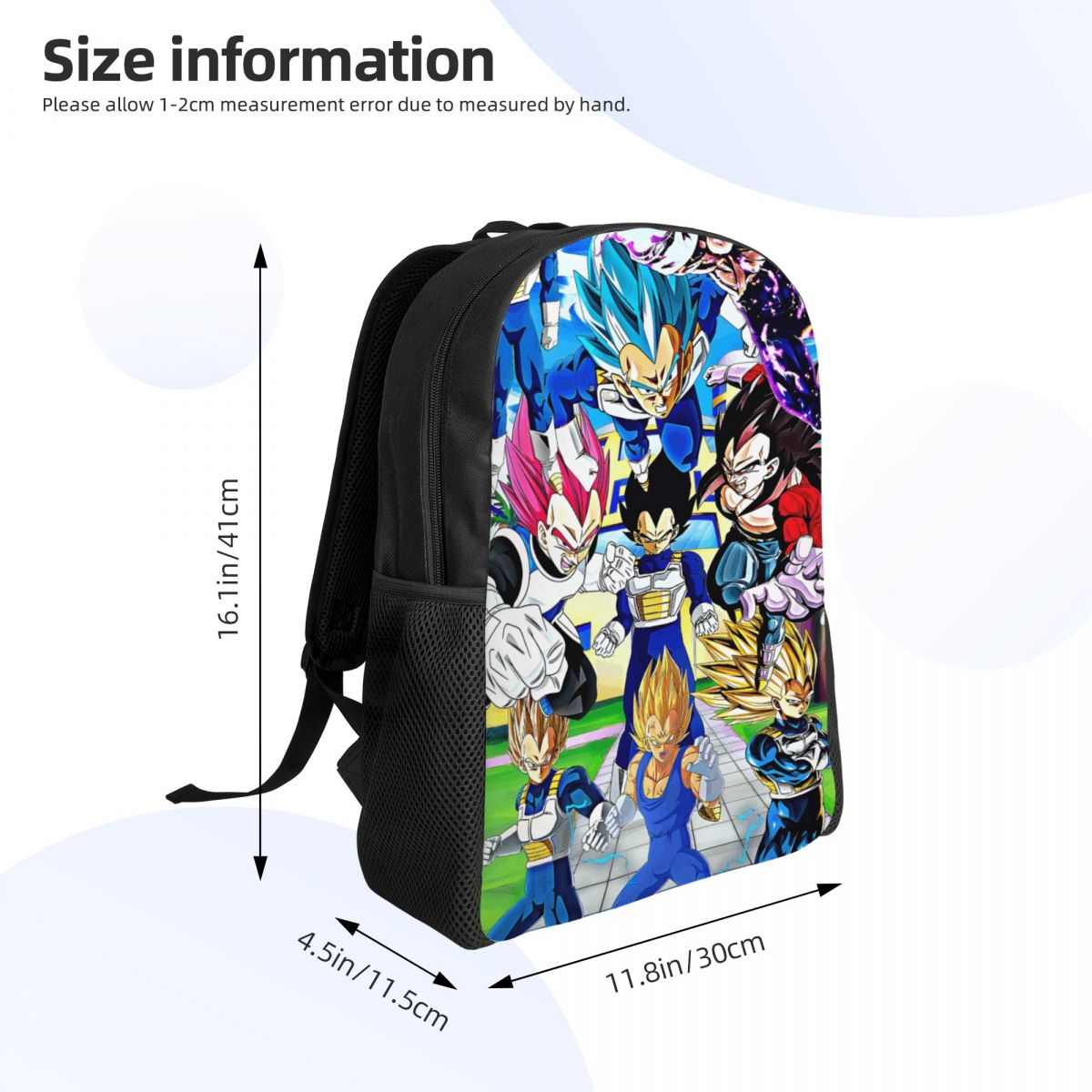 Mochila personalizada v-vegeta - Laptop Accessories For Students avaliação e preço