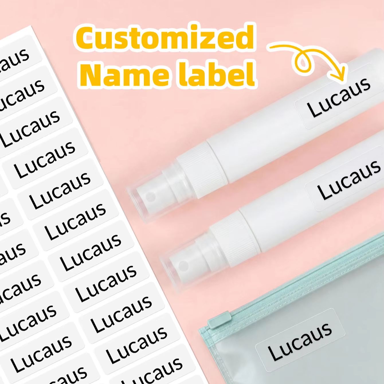 1-300PCS Adesivos Personalizad - Laptop Accessories Name avaliação e preço