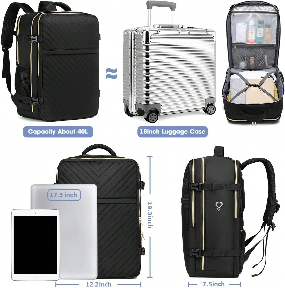 Mochila de viagem grande para  - Laptop Bag Waterproof avaliação e preço