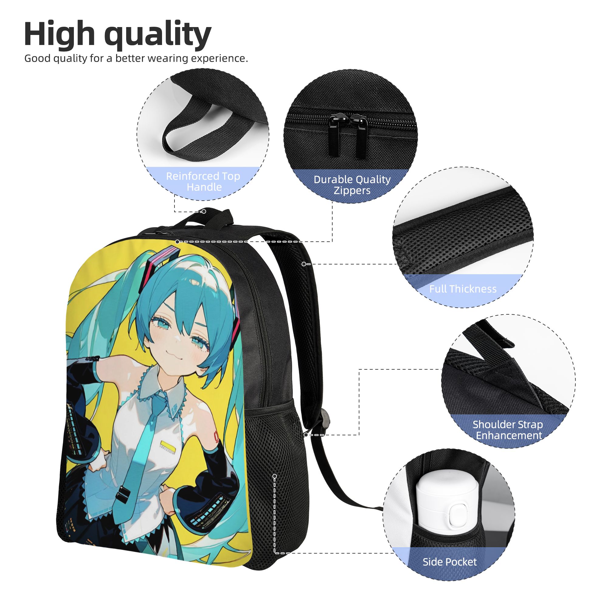 Mochila Clássica Hatsune Miku, - Laptop Accessories Girls avaliação e preço