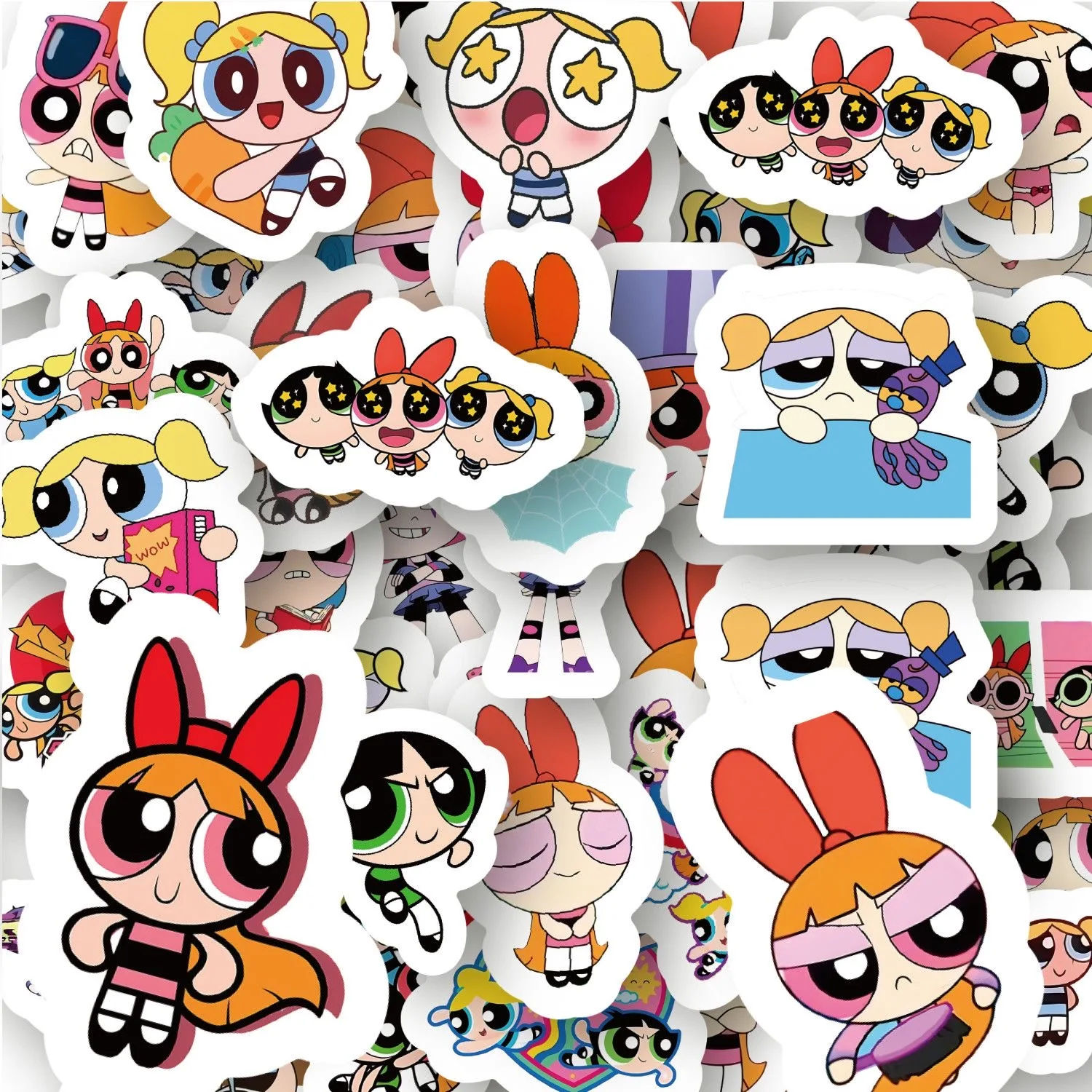 100 Adesivos Powerpuff Girls e - Laptop Bag Waterproof avaliação e preço