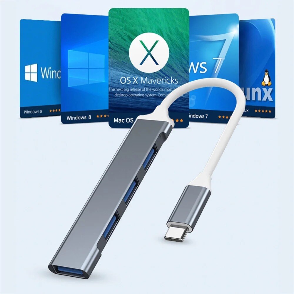 Hub USB 3.0 com 4 portas, divi - Laptop Accessories Usb avaliação e preço