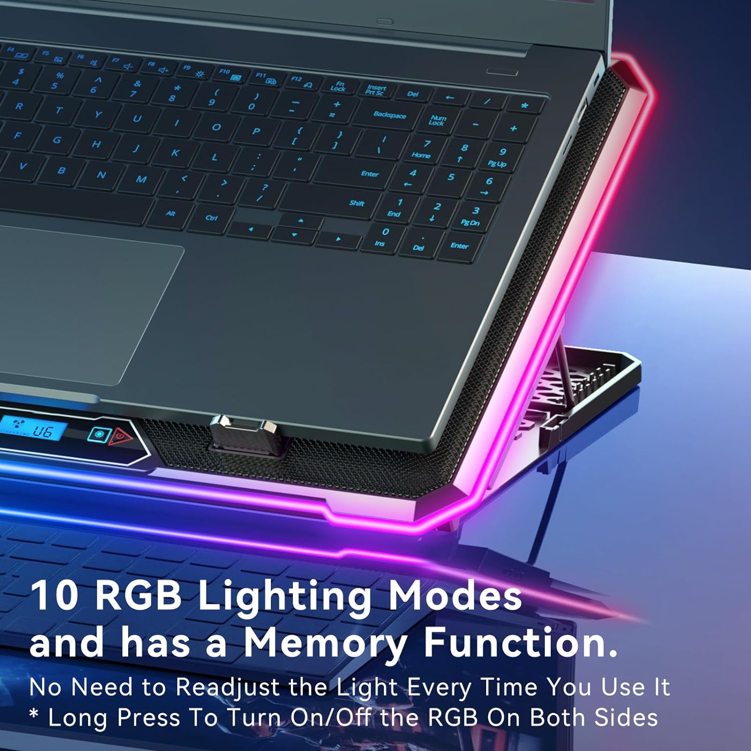 RGB Laptop Cooling Pad, Gaming - Laptop Cooling Pad avaliação e preço