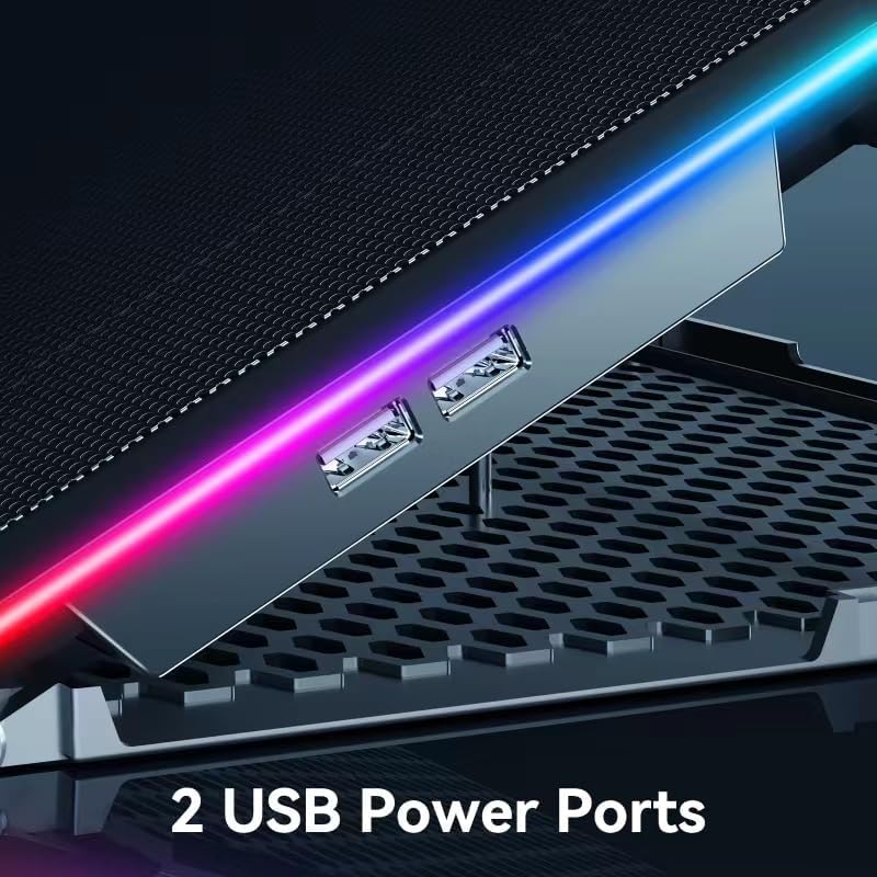 RGB Laptop Cooling Pad, Gaming - Laptop Cooling Pad avaliação e preço