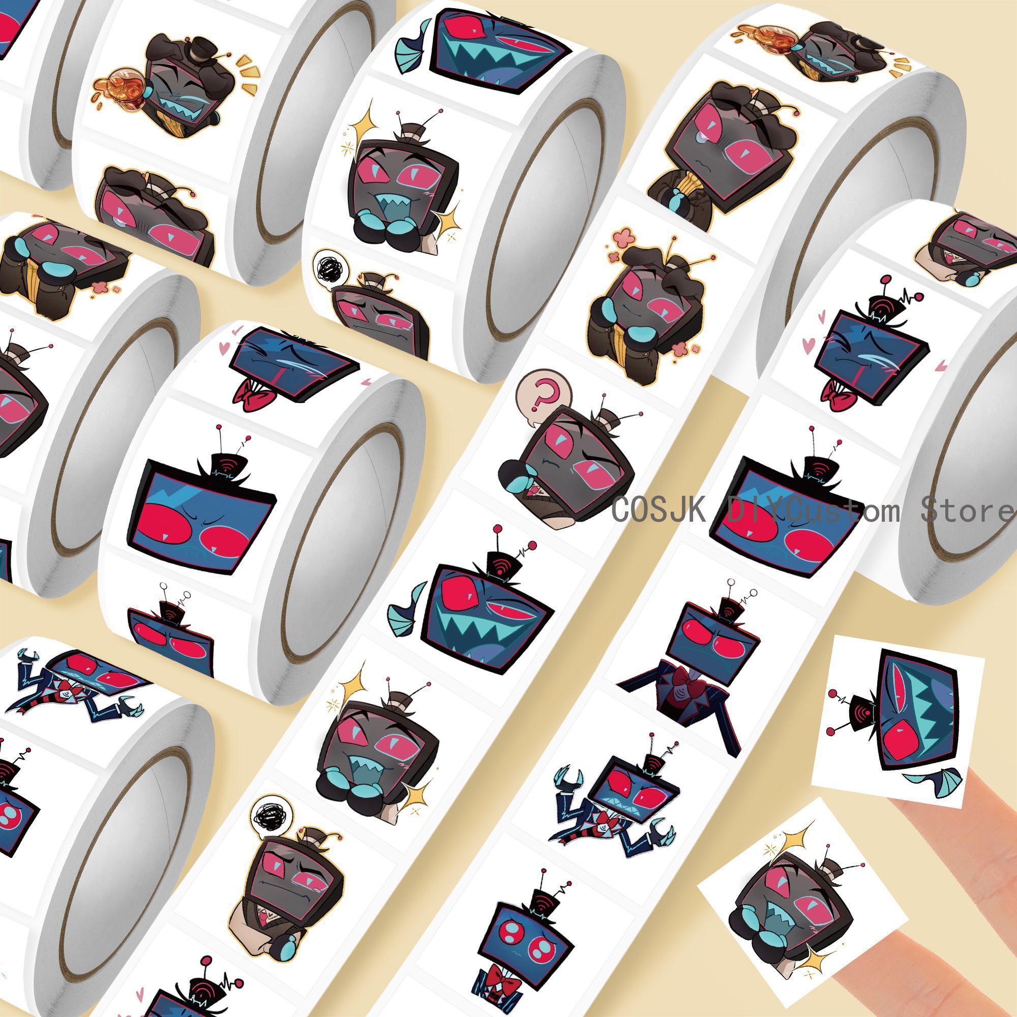 500 Adesivos em Rolo Anime Vox - Laptop Accessories For Students avaliação e preço