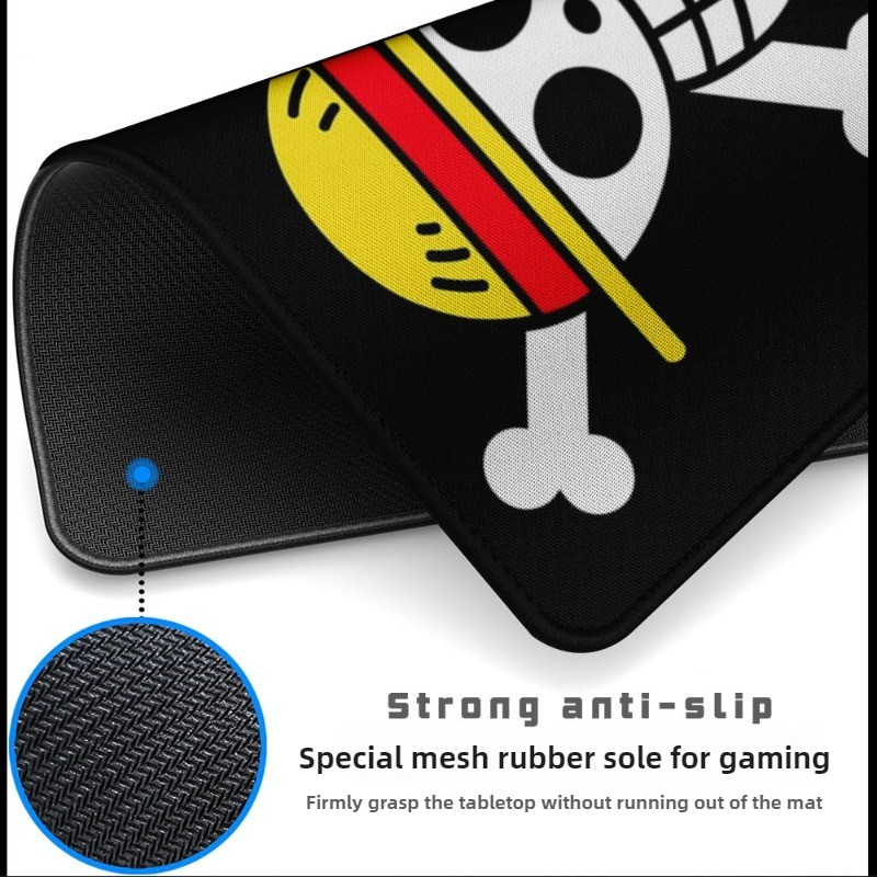 Mouse pad de caveira luffy, pe - Laptop Accessories Computer avaliação e preço