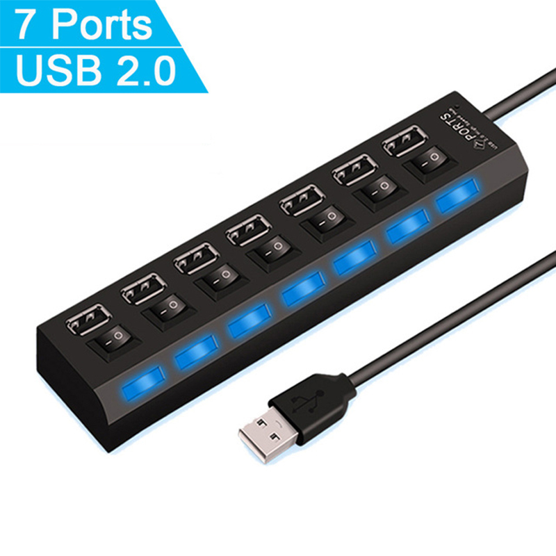Hub USB 2.0 de 7 portas para l - Laptop Accessories Computer avaliação e preço