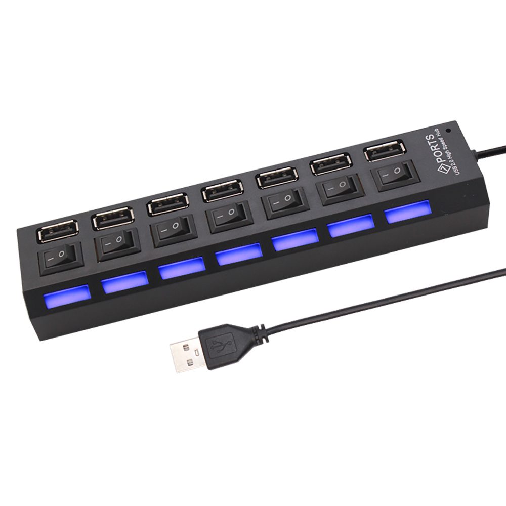 Hub USB 2.0 de 7 portas para l - Laptop Accessories Computer avaliação e preço