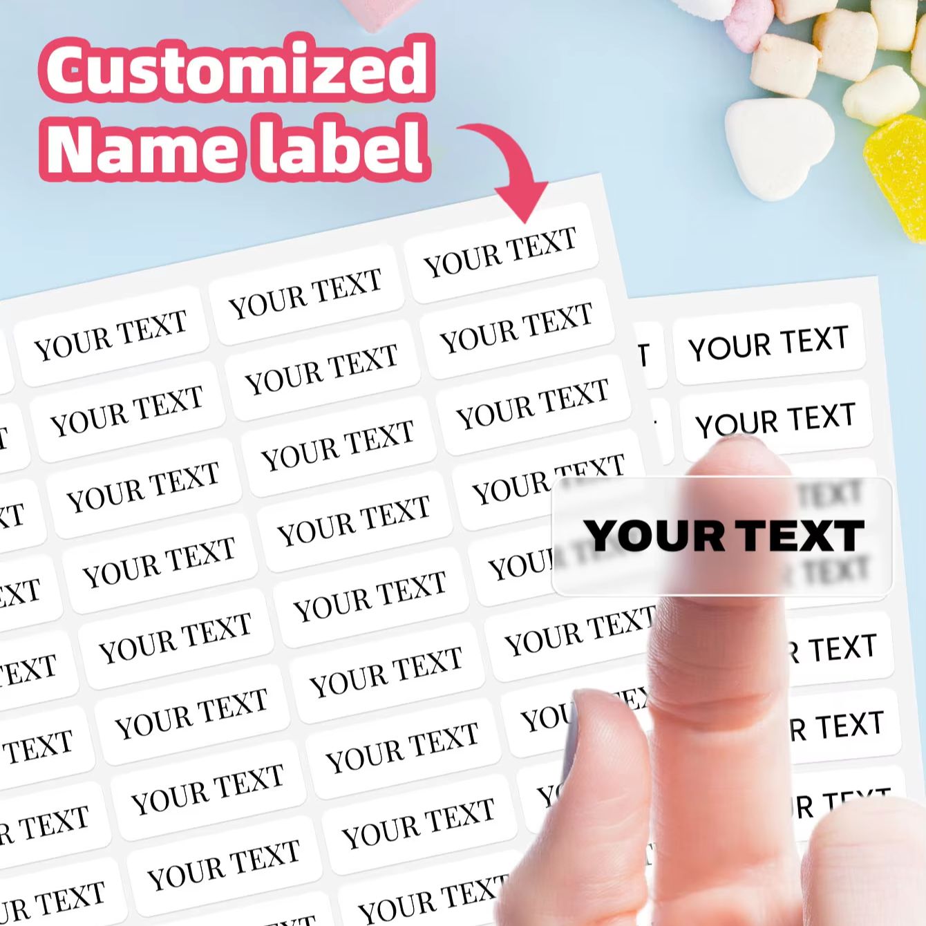 1-600PCS Adesivos Personalizad - Laptop Accessories Name avaliação e preço